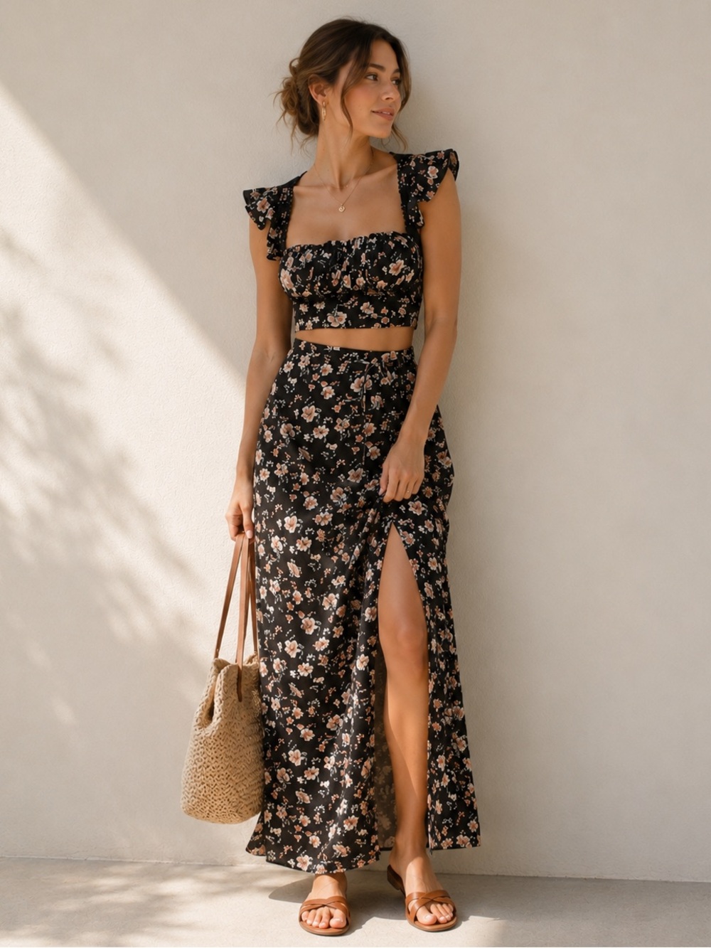 🎉LAST PIECE🎉FREE PEOPLE Bijou Floral Dress Set - Picture 1 of 5